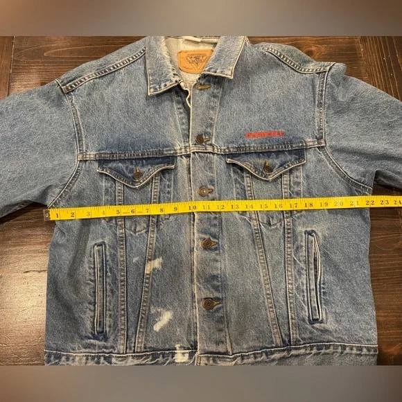 Vtg DURACELL LOVE ANIMAL Denim Jean Jacket - Picture 10 of 12